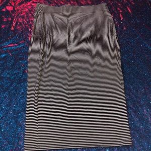 Striped Pencil Skirt